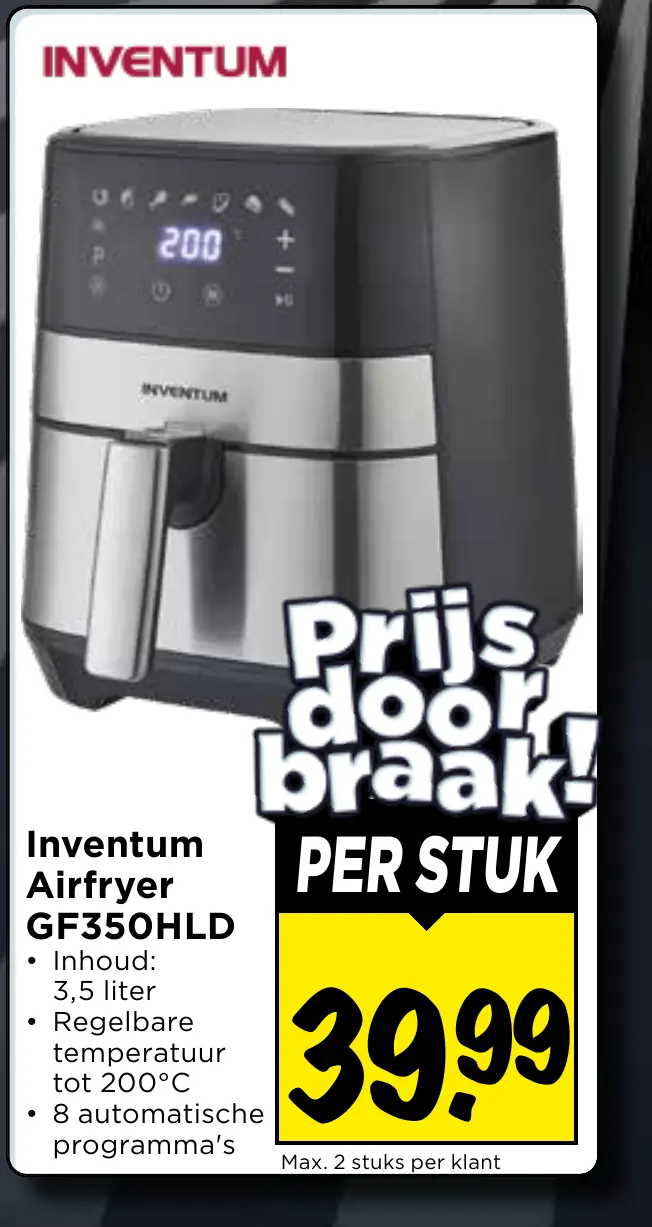 Inventum airfryer GF350HLD