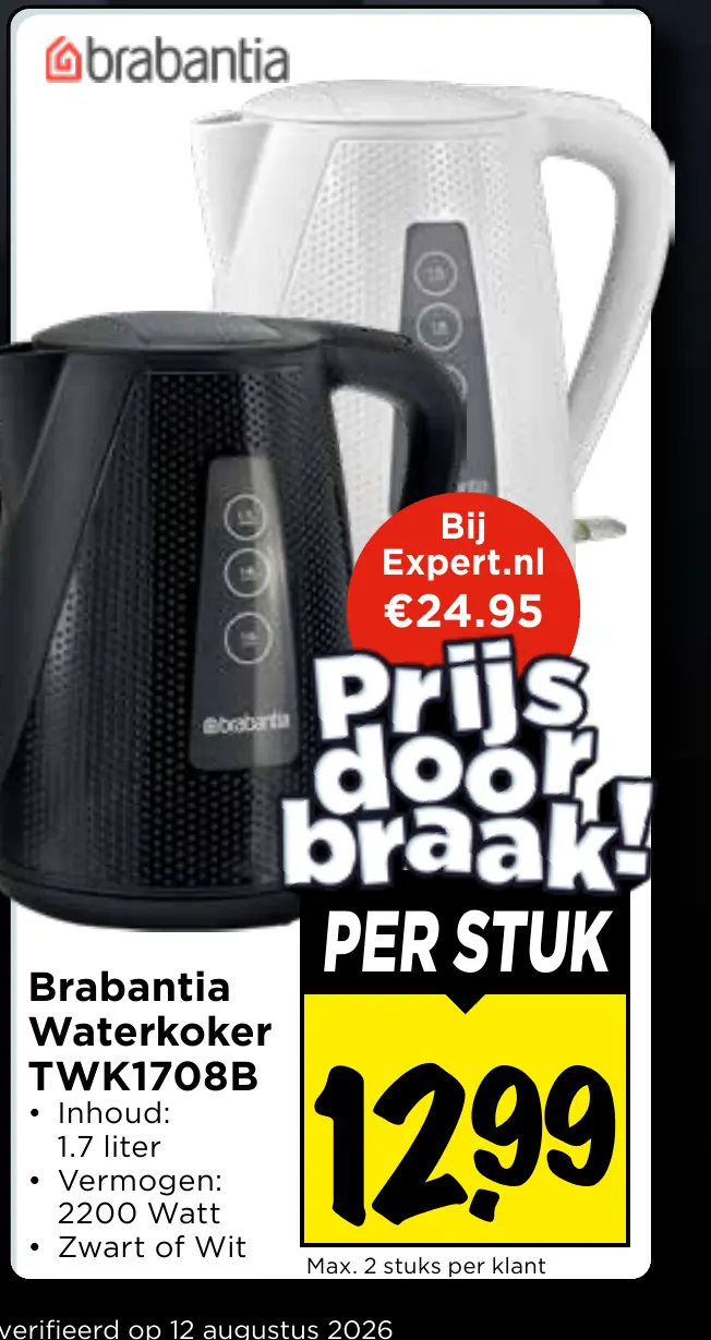 Brabantia waterkoker TWK1708B