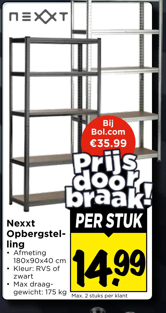 Nexxt opbergstelling