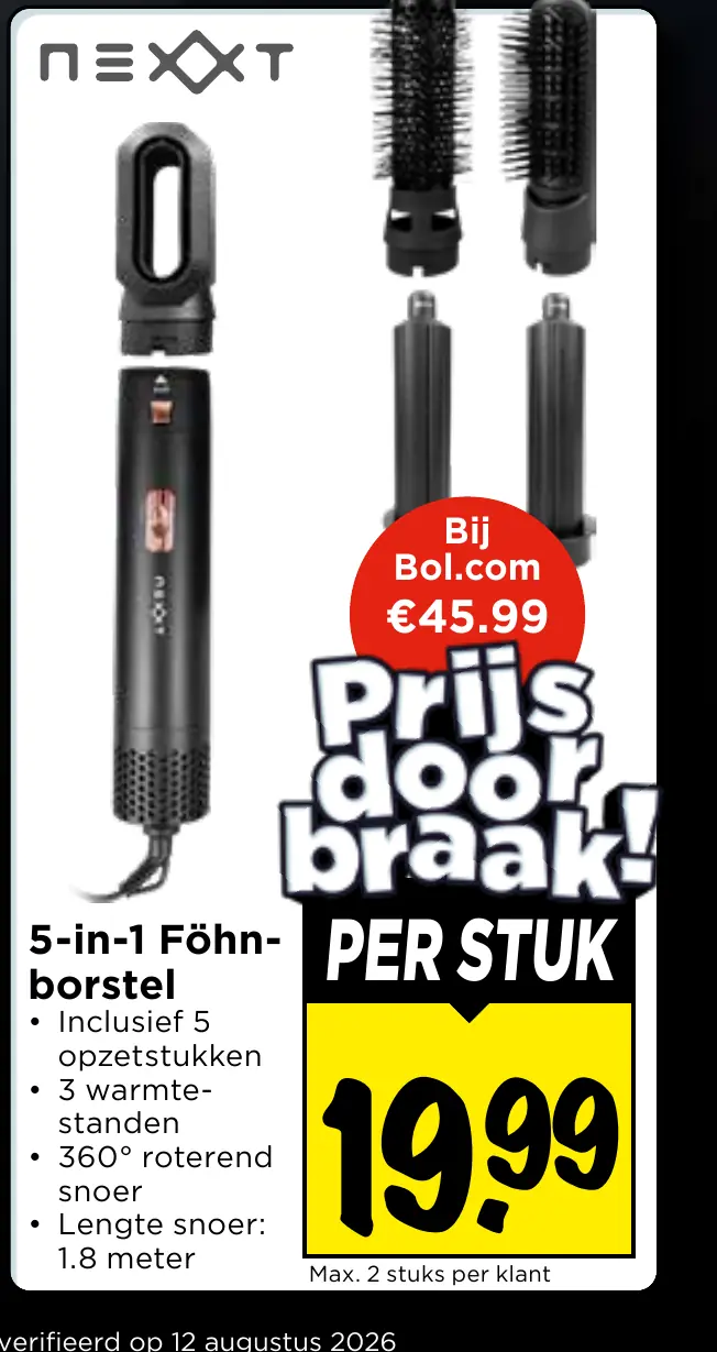 Nexxt 5-in-1 föhnborstel
