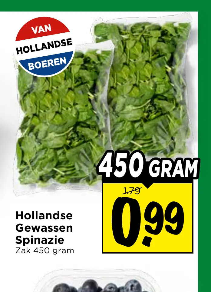 hollandse gewassen spinazie