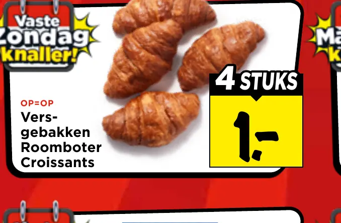 versgebakken roomboter croissants
