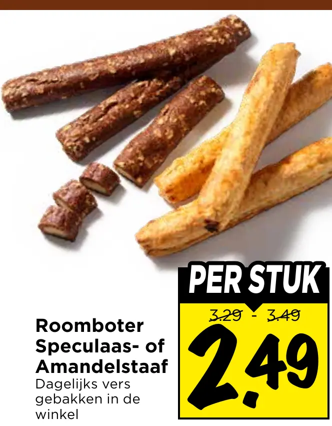 roomboter speculaas- of amandelstaaf