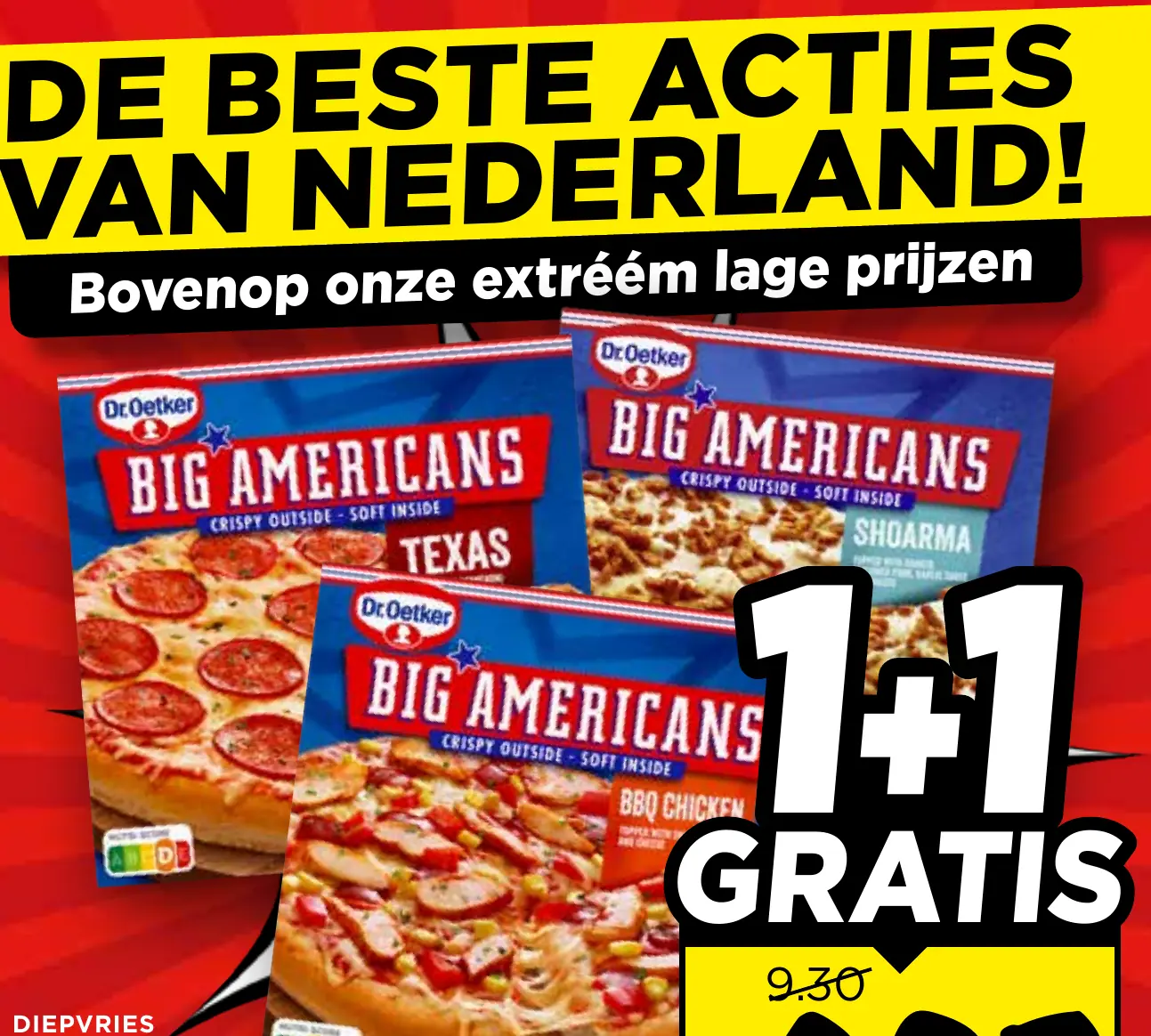 Dr. Oetker big americans pizza