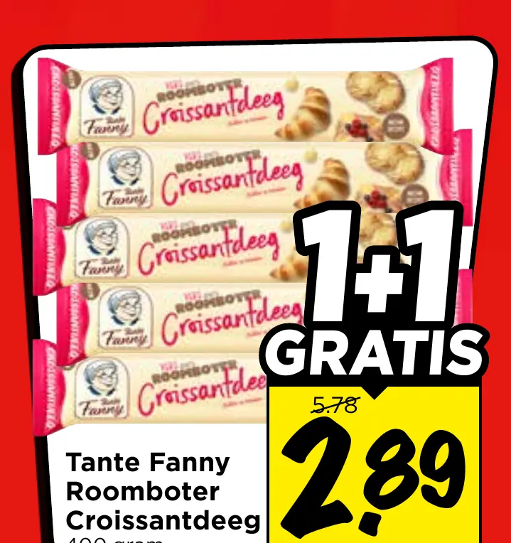Tante Fanny roomboter croissantdeeg