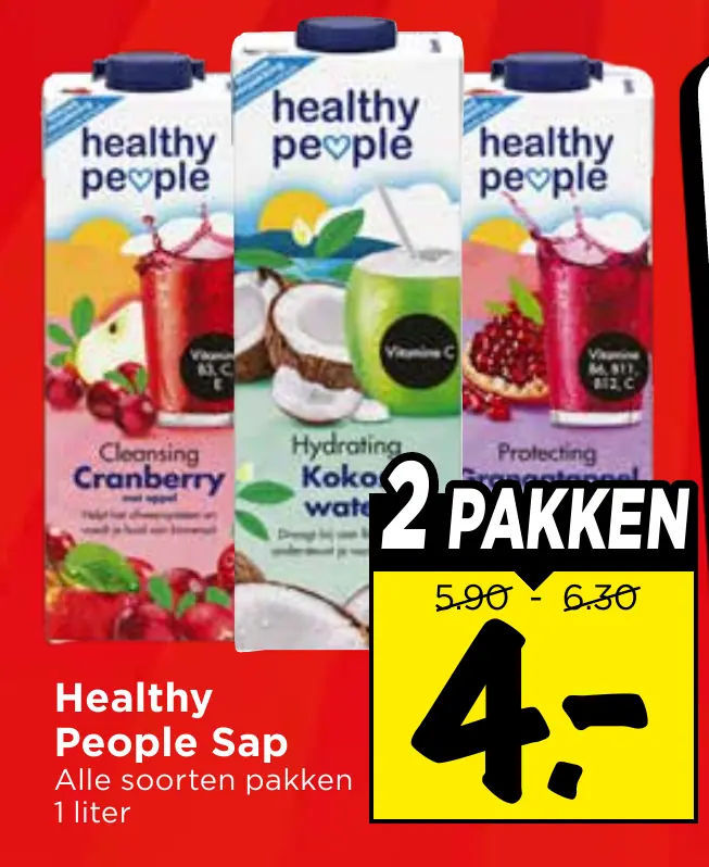 Healthy People sap alle soorten pakken