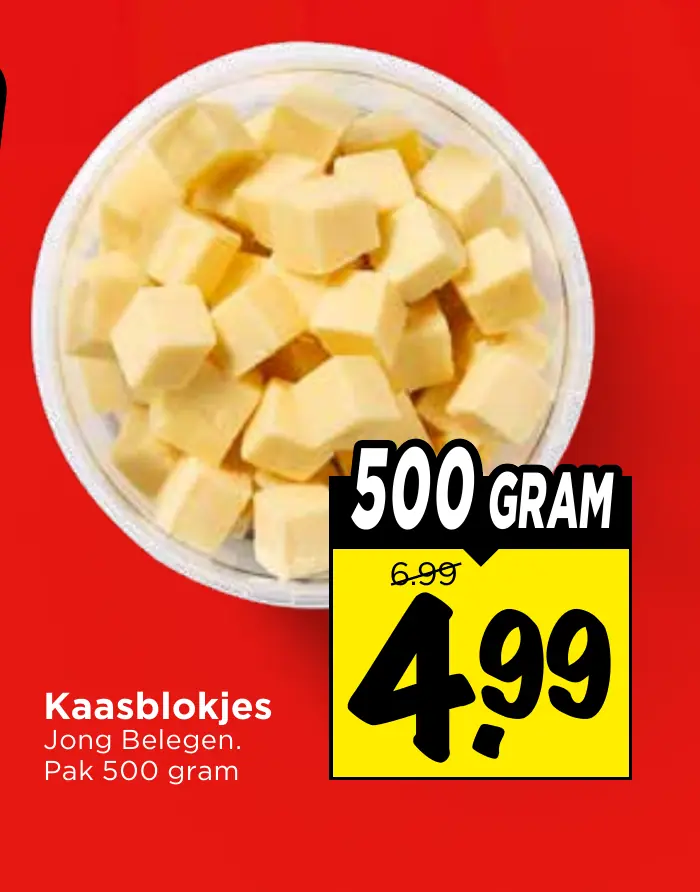 kaasblokjes jong belegen