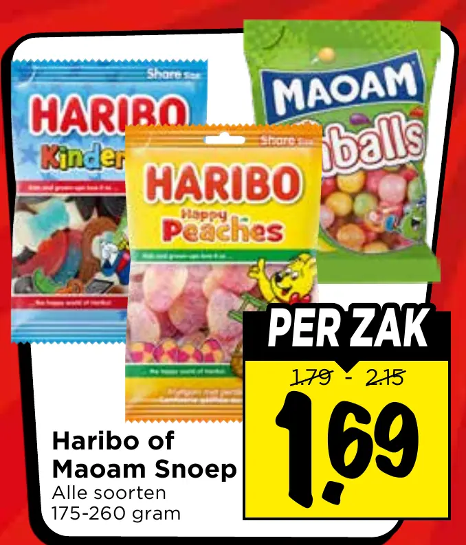 Haribo of maoam snoep