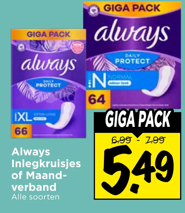 inlegkruisjes of maandverband