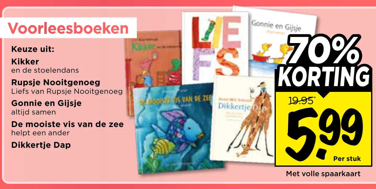 voorleesboeken — 70% korting