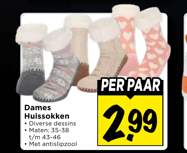 dames huissokken