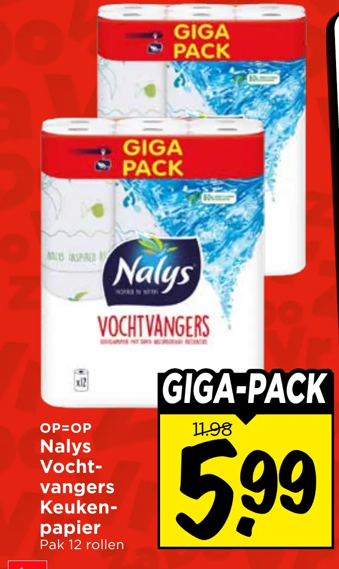 Nalys vochtvangers keukenpapier