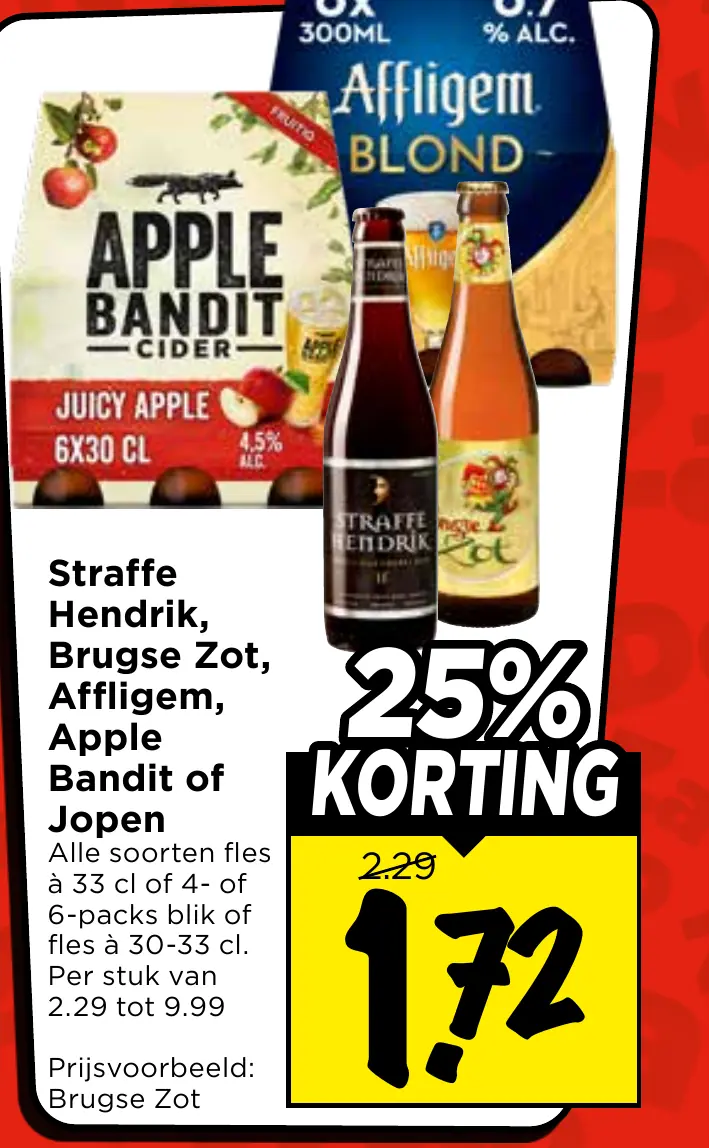 straffe hendrik, brugse zot, affligem, apple bandit of jopen