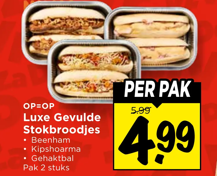 luxe gevulde stokbroodjes