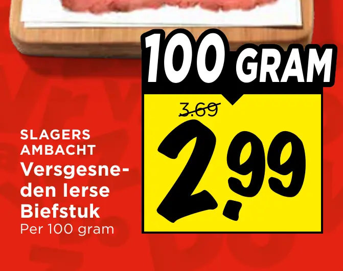 versgesneden ierse biefstuk