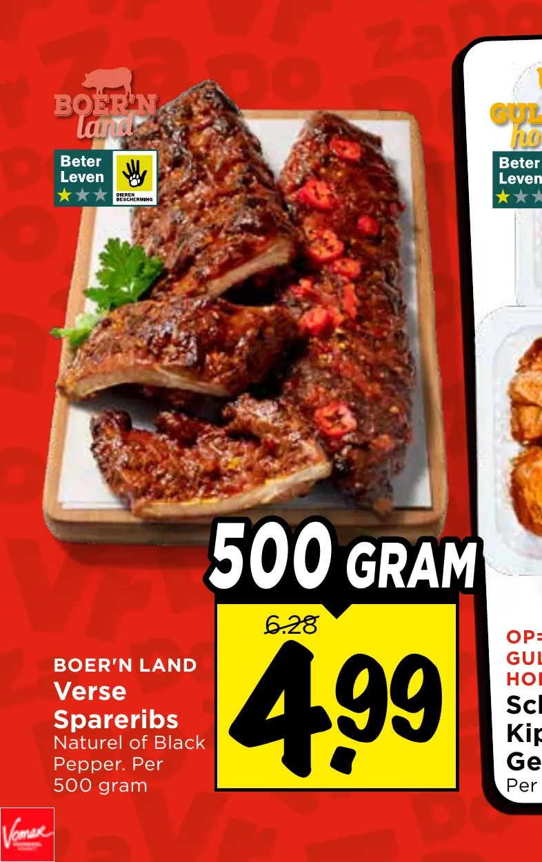 Boer'n Land verse spareribs