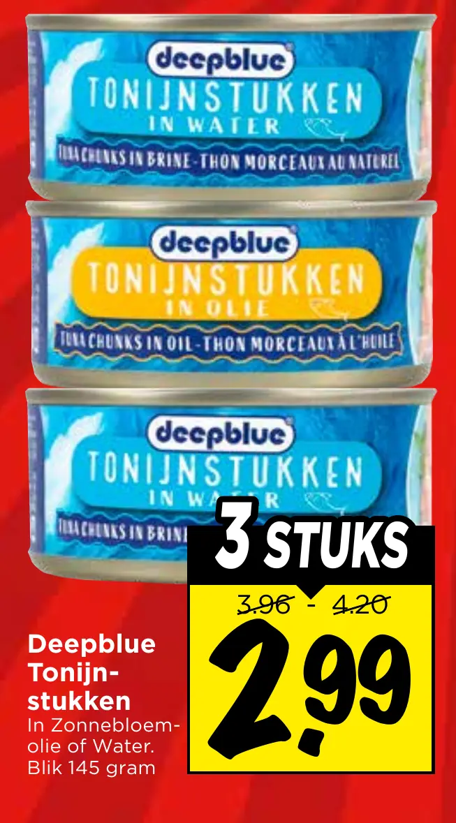 Deepblue tonijnstukken