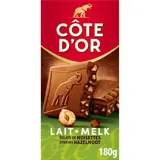 Cote D'Or Chocoladereep melk stukjes hazelnoot