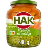 Doperwtjes met worteltjes