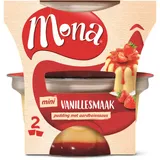 Pudding vanille met aardbeiensaus duo