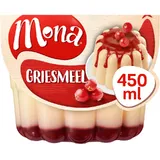 Mona Griesmeelpudding met rode bessensaus