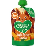 Olvarit Knijpfruit apple, peach, pumpkin