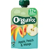 Organix Knijpfruit apple, peach & mango