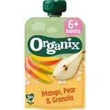 Organix Knijpfruit mango, pear & granola