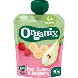 Organix Knijpfruit pear, banana & raspberry