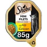 Sheba Mini filets n saus kip & kalkoen
