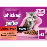 Whiskas Junior classic selectie in saus