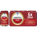 Amstel Pilsener Bier Blik 6-pack