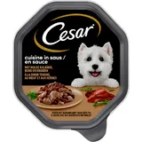 Cesar Cuisine met kalkoen & rund in saus