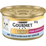 Gourmet Gold luxe mix met zeevis & spinazie