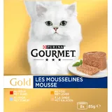 Gourmet Gold mousse tonijn lever kalkoen rund 8-pack