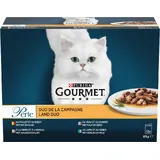 Gourmet PURINA® Gourmet Perle Kattenvoer Land Duo 12-pack