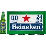 Heineken Premium Pilsener 0.0 Bier Fles Krat 24-pack