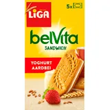Liga Belvita sandwich yoghurt aardbeiensmaak
