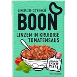 Boon Linzen in kruidige tomatensaus