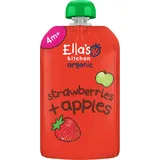 Ella's Kitchen Aardbeien + appels 4+ biologisch