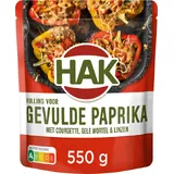 Hak Uit de oven gevulde paprika