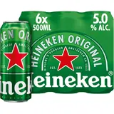 Heineken Premium Pilsener Bier Blik 6 x 500ml