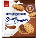 Jules Destrooper Crisp'n Cream Butter Crisps Filled with Chocolate Cream