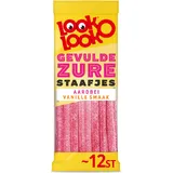 Look O Look Gevulde zure staafjes aardbei vanille