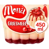 Mona Griesmeelpudding met rode bessensaus