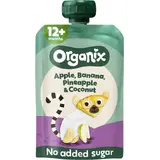 Organix Fruitpuree Apple, Banana, Pineapple & Coconut 12 Maanden