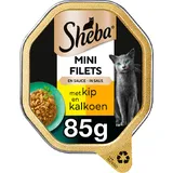 Sheba Mini filets n saus kip & kalkoen