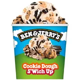 Ben & Jerry's & Jerry's Cookie dough s'wich up