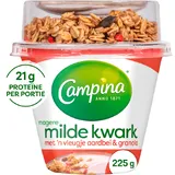 Campina Magere milde kwark aardbei & granola