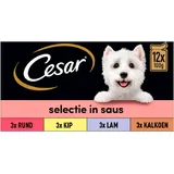 Cesar Maaltijdzakjes in saus hondenvoer 12-pack